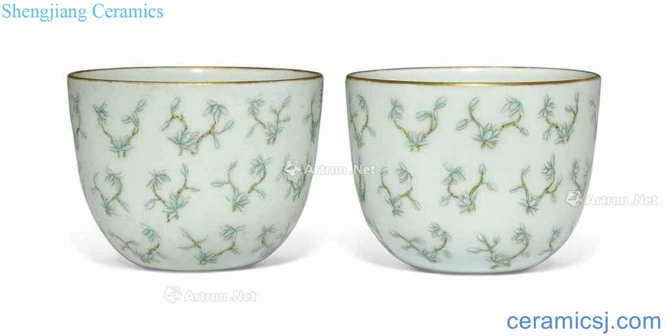Dajing pastel flowers lines (a) small cup