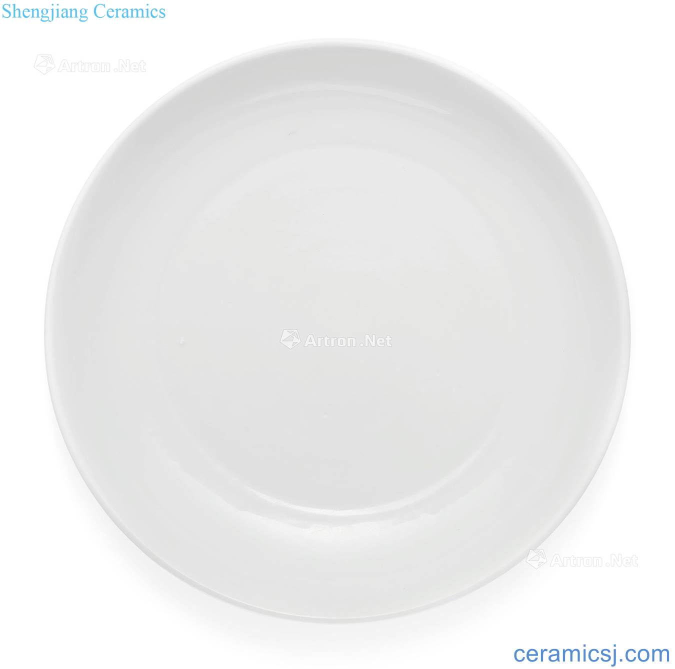 Ming yongle/jintong white glazed plate