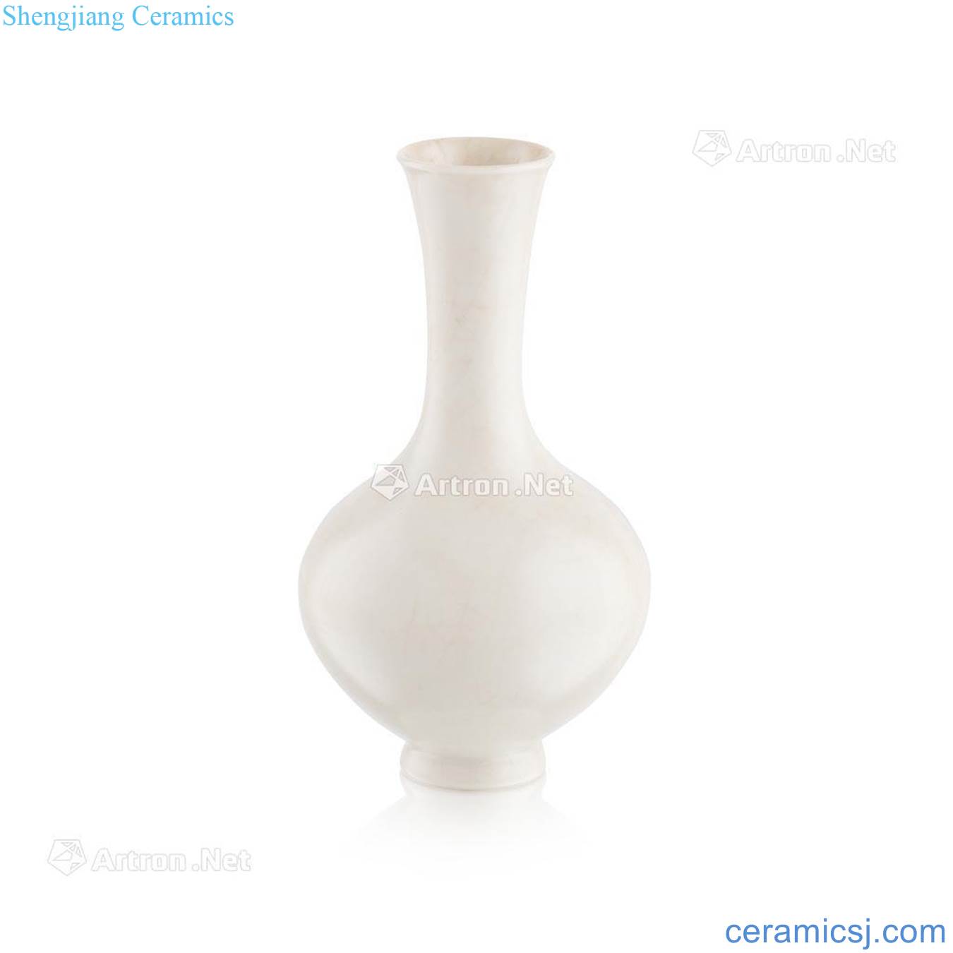 ming dynasty small white – glazed bottle vase