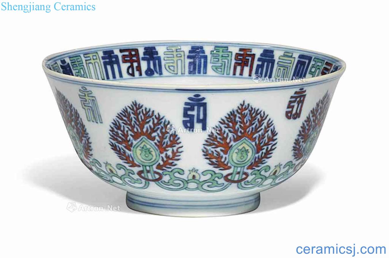 In the 18th century A DOUCAI LANCA BOWL