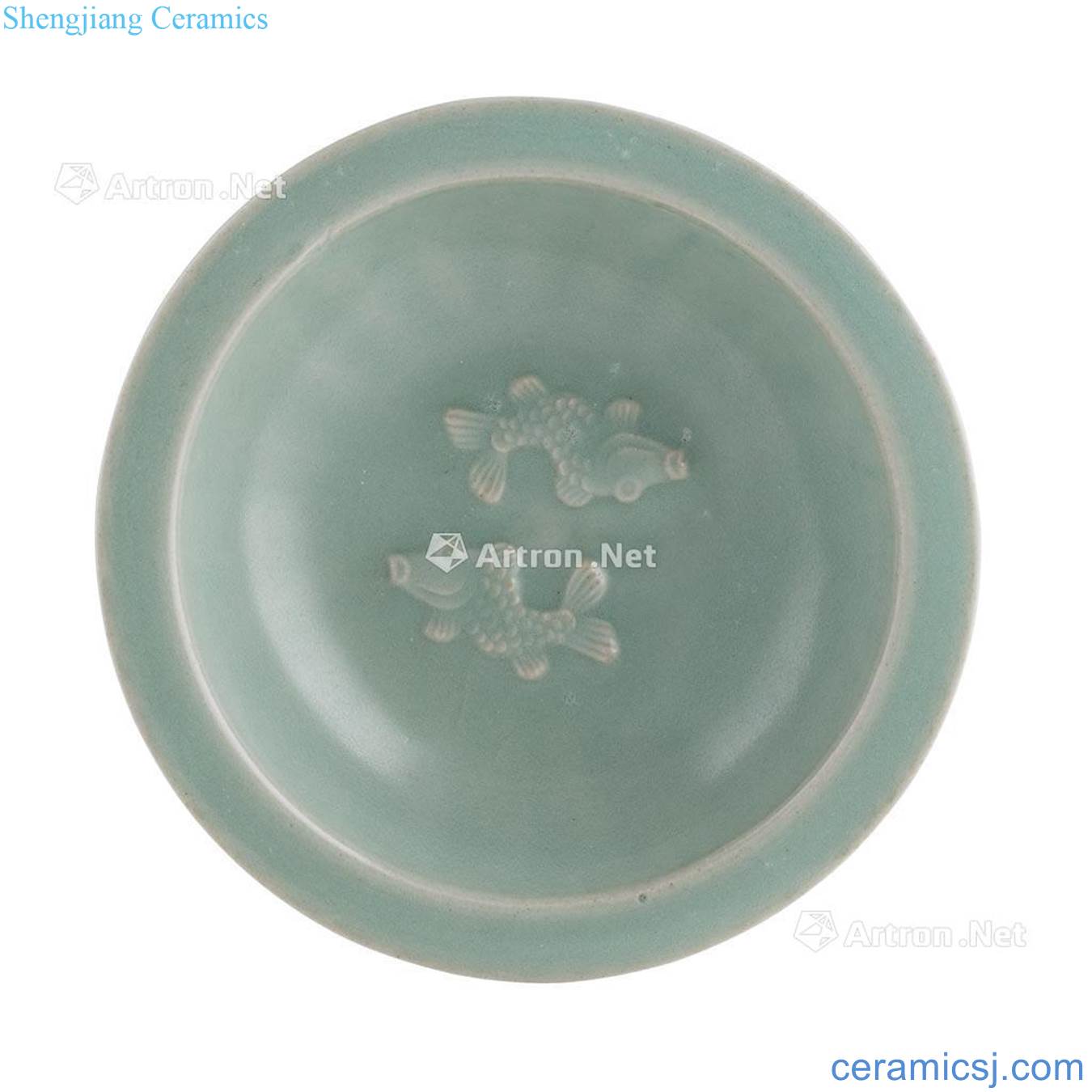 SONG DYNASTY CELADON 'TWIN FISH DISH