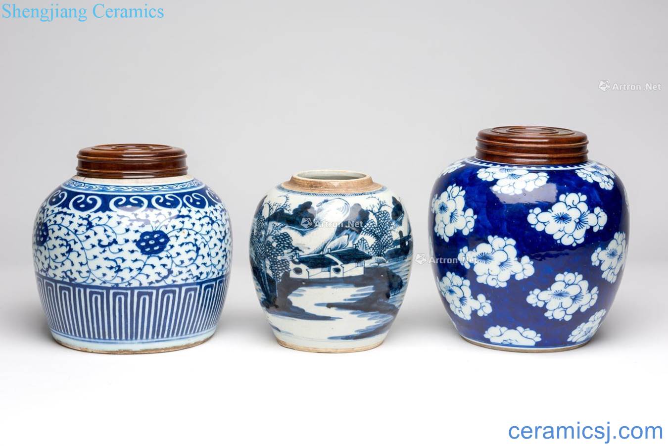 Qing dynasty porcelain jar (three)