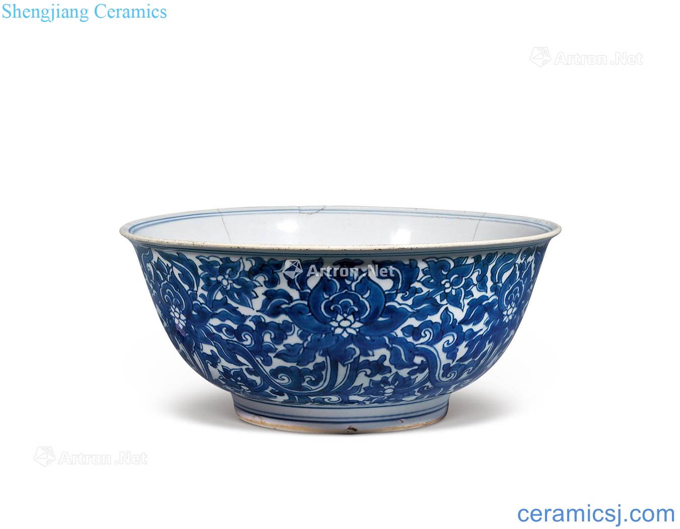 kangxi Blue and white lotus flower bowls