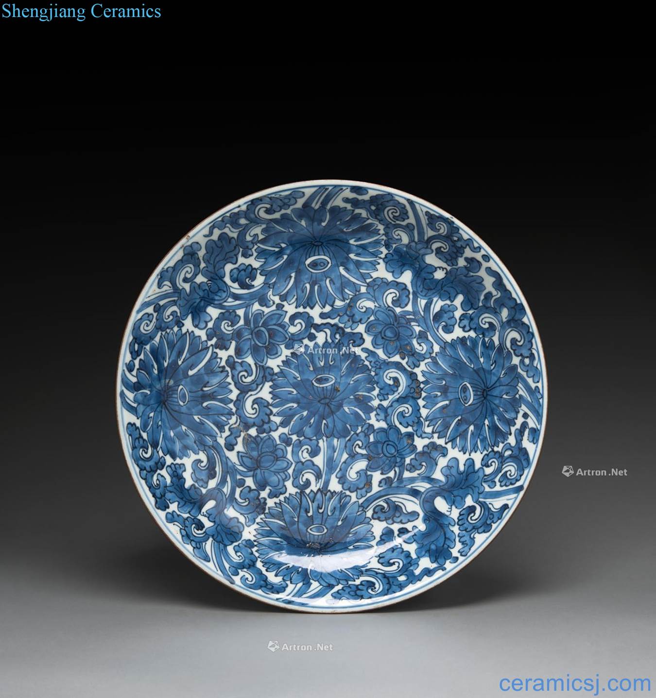 Kangxi the late 17th century Blue and white plate