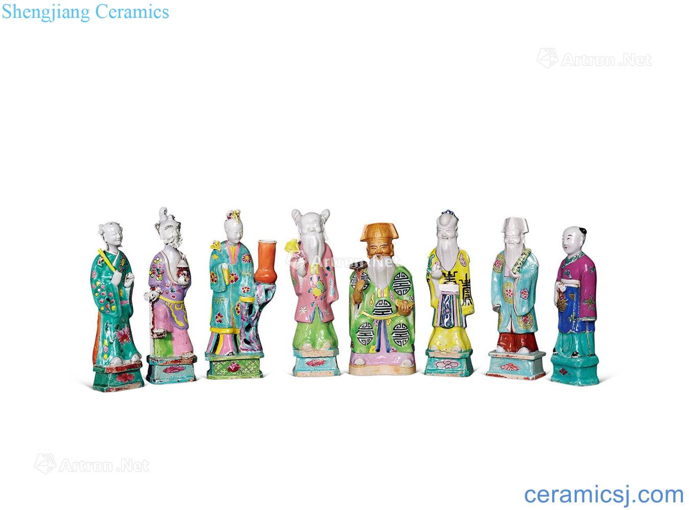 Qianlong pastel character sculpture (group a)