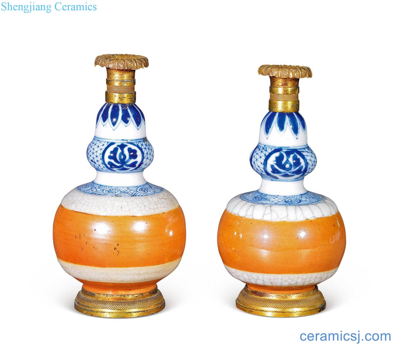 The qing emperor kangxi sauce glaze blue small bottle gourd (a)