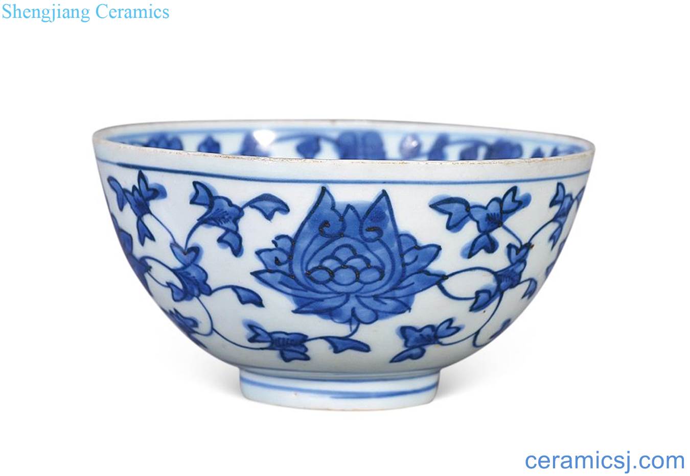 Ming wanli Blue and white lotus flower bowls
