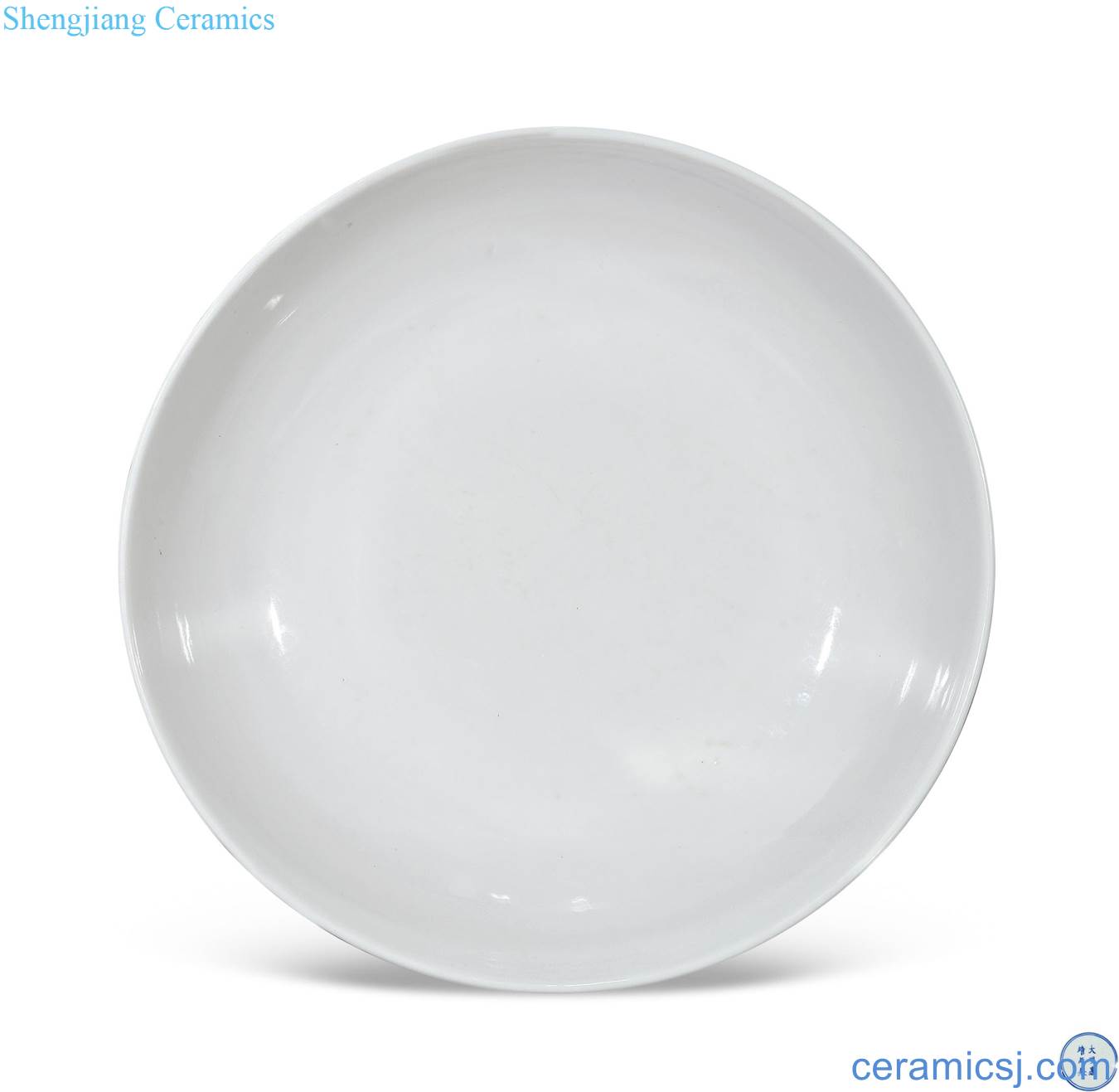 Ming jiajing white glazed plate