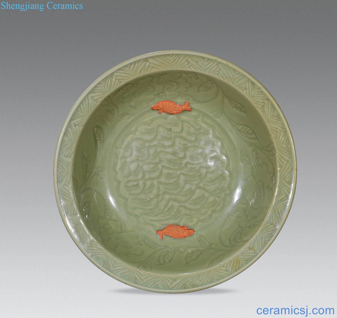 Ming dynasty Longquan plastic coated Pisces