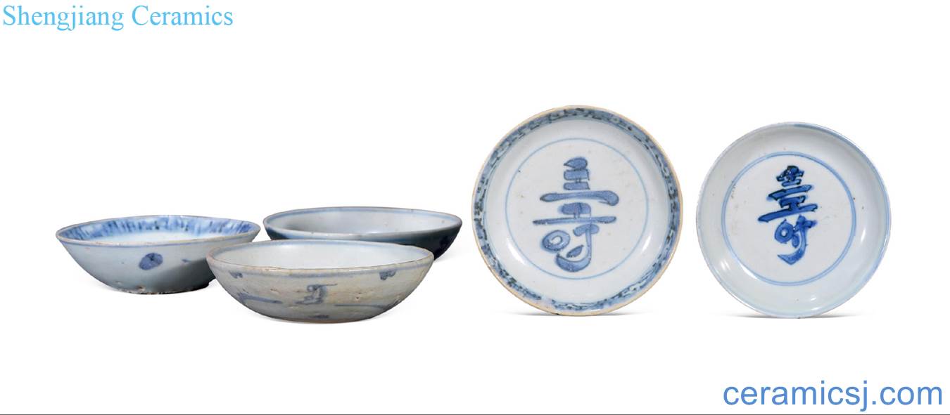 In the late Ming Blue and white (five) life of the bowls