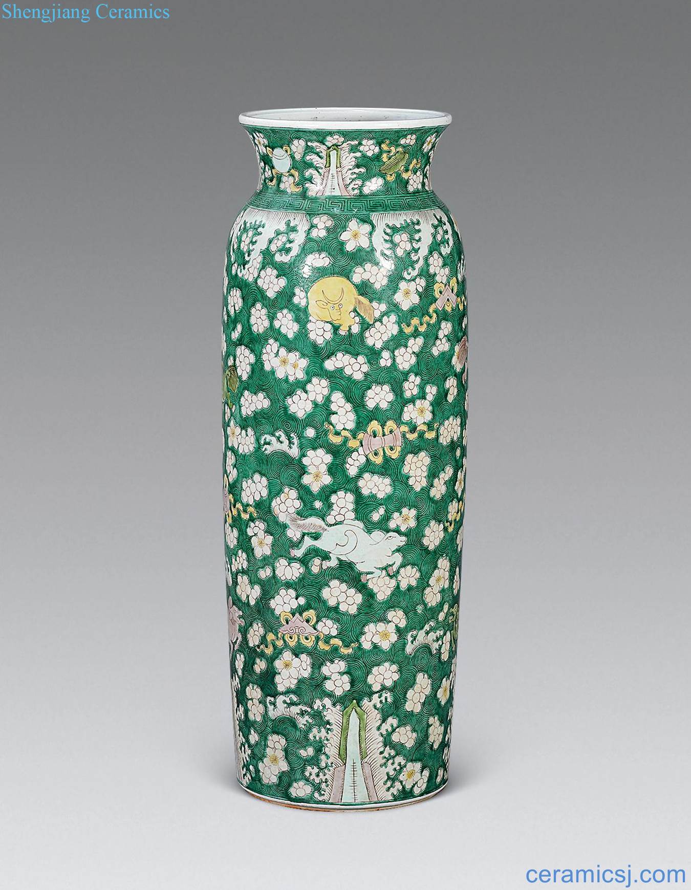 Qing guangxu Benevolent tube bottles