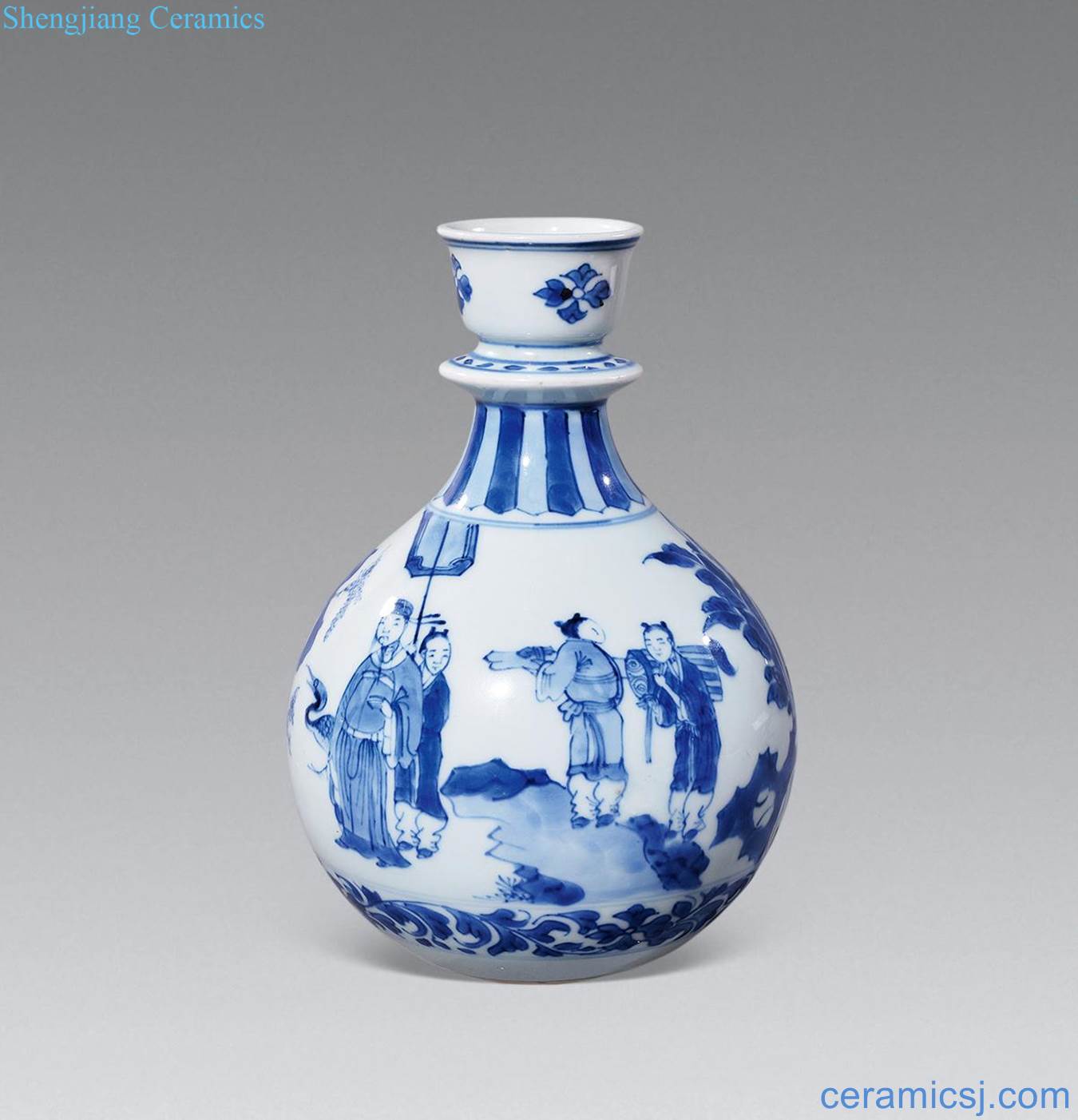 The qing emperor kangxi porcelain bottle