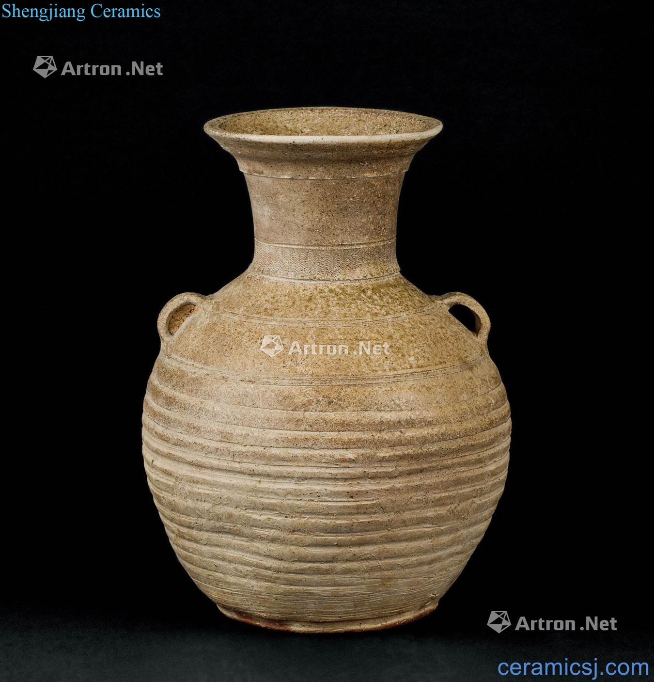 The han dynasty (206 ~ A.D. 220 b.c), the kiln bowstring grain ears