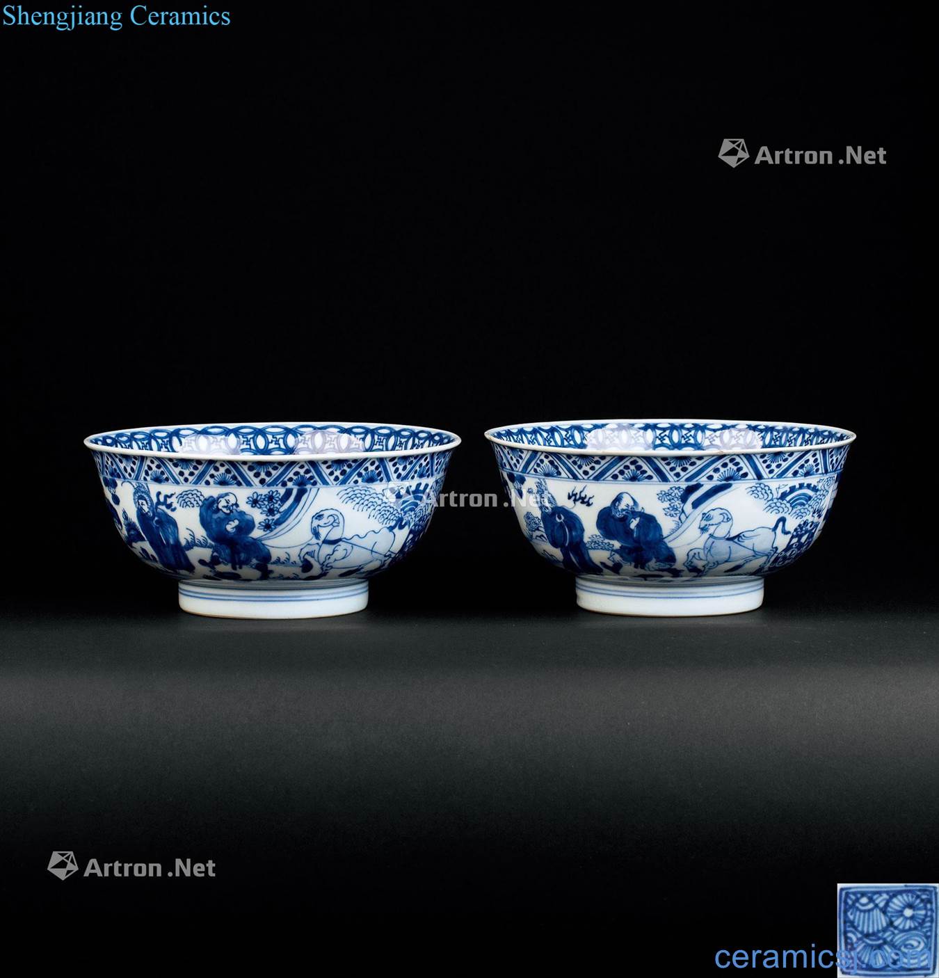 In the qing dynasty (1644 ~ 1911) character dragon bowl to (a)