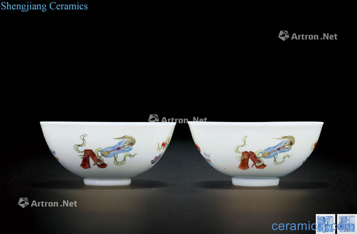 Qing qianlong pastel sweet grain bowl (a)