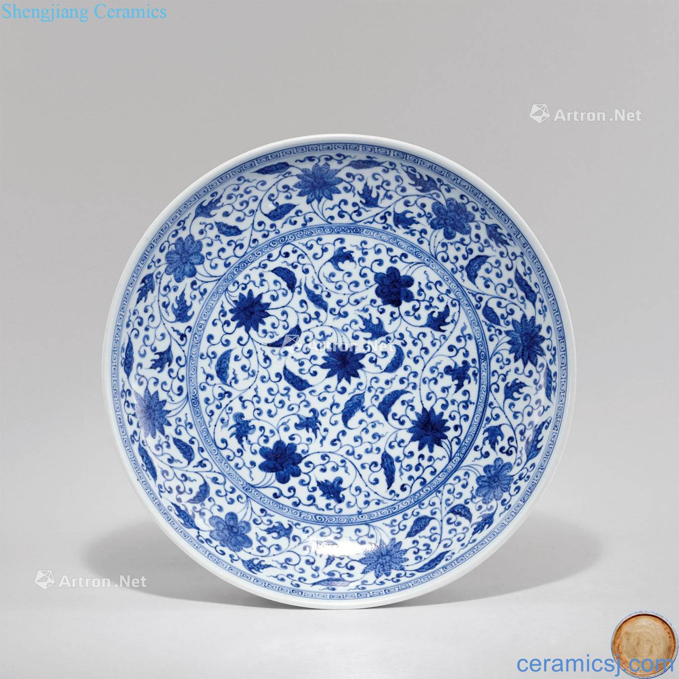 Ming Blue and white tang grass grain market