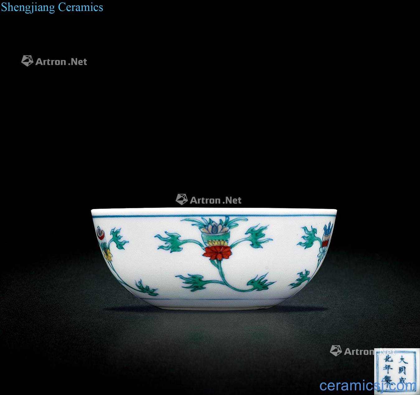 The qing emperor kangxi bucket lie five full for the cup