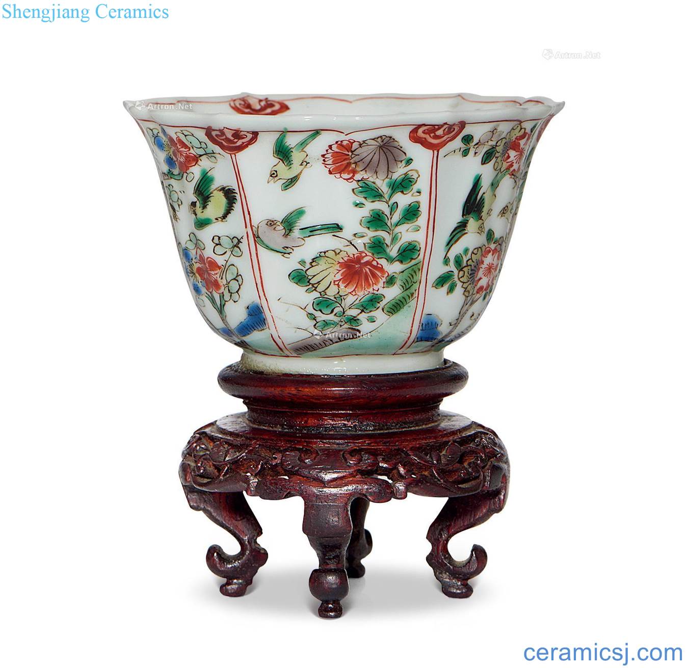 The qing emperor kangxi Colorful flowers small