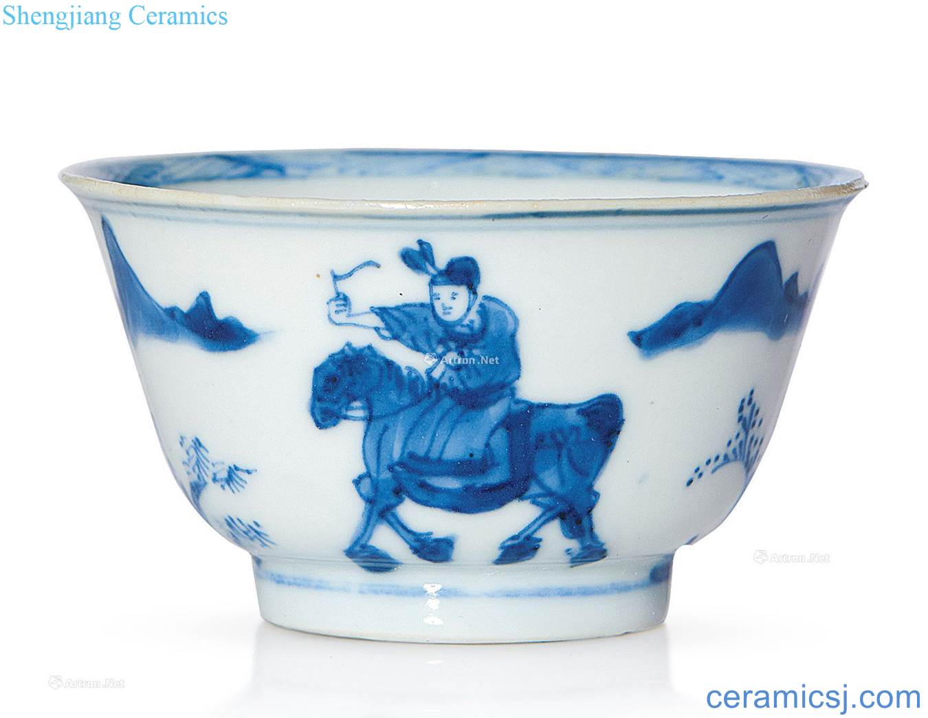 The qing emperor kangxi A small blue characters