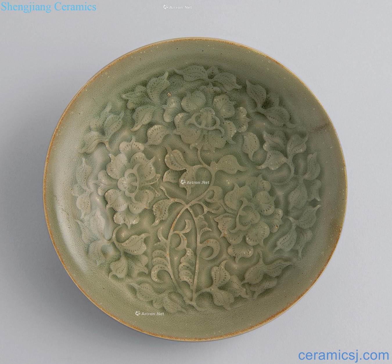 The song dynasty Yao state kiln printing flower tray