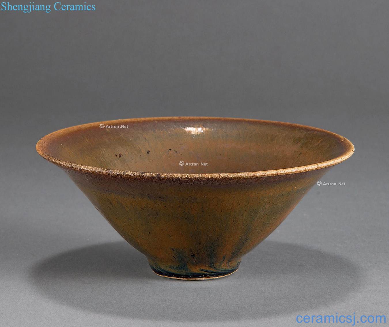 Northern song dynasty yao state kiln persimmon glaze kiln hat to bowl