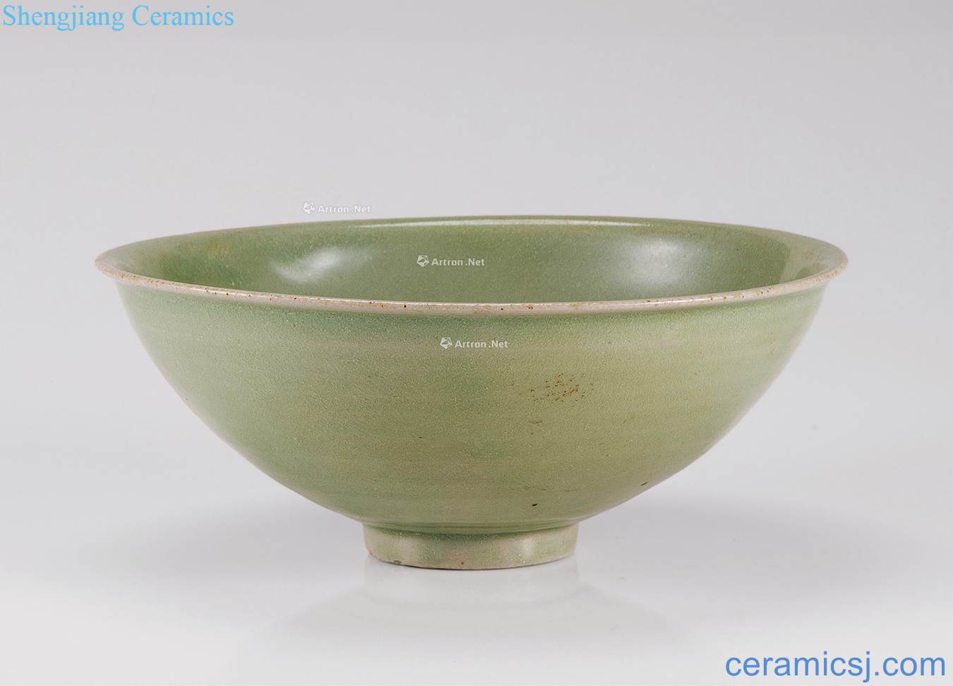 The song dynasty longquan celadon green-splashed bowls