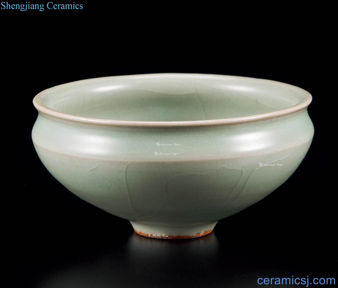 The song dynasty longquan celadon beam bowl