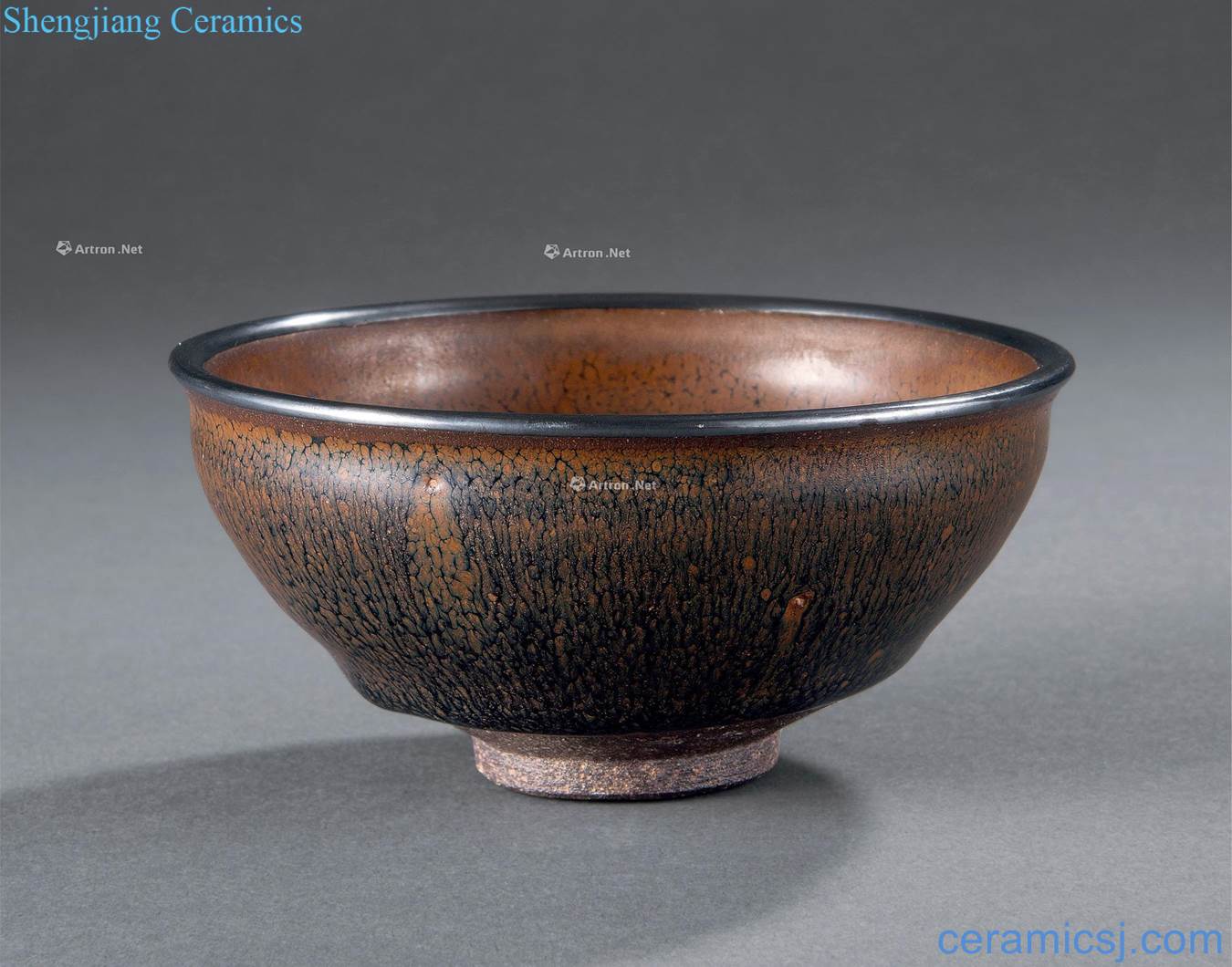 The song dynasty To build kilns photo ping kiln round mouth bowl of beam
