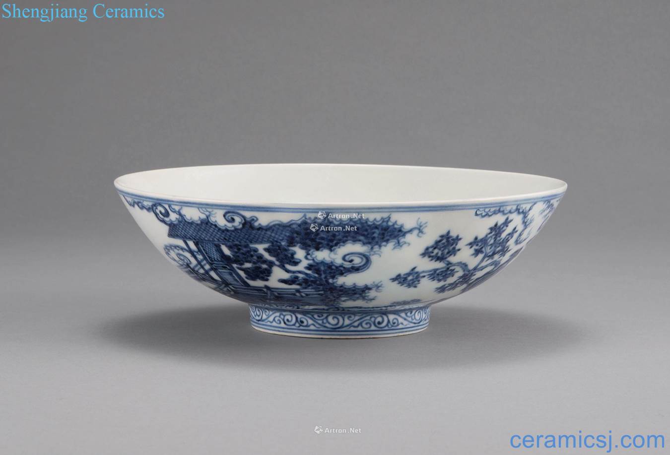 Ming xuande characters in grain porcelain bowl