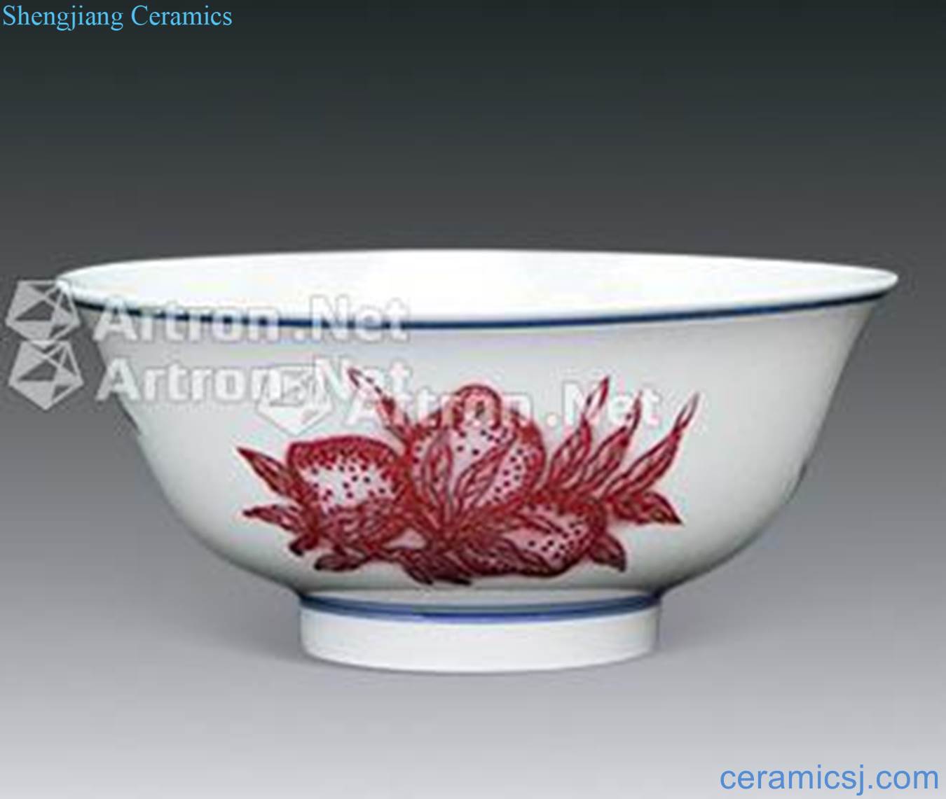 Blue and white youligong sanduo yongzheng bowl