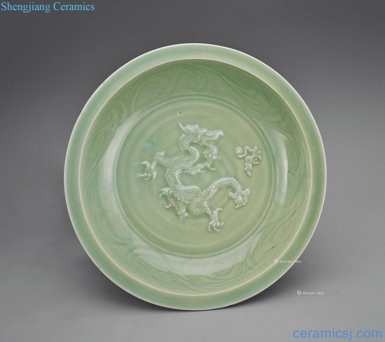 yuan Longquan stamps dragon fold along the plate