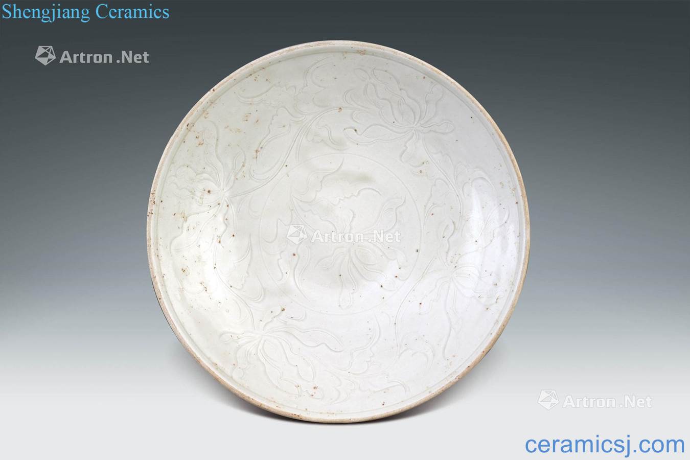 Song Bai Ding kiln carved plate