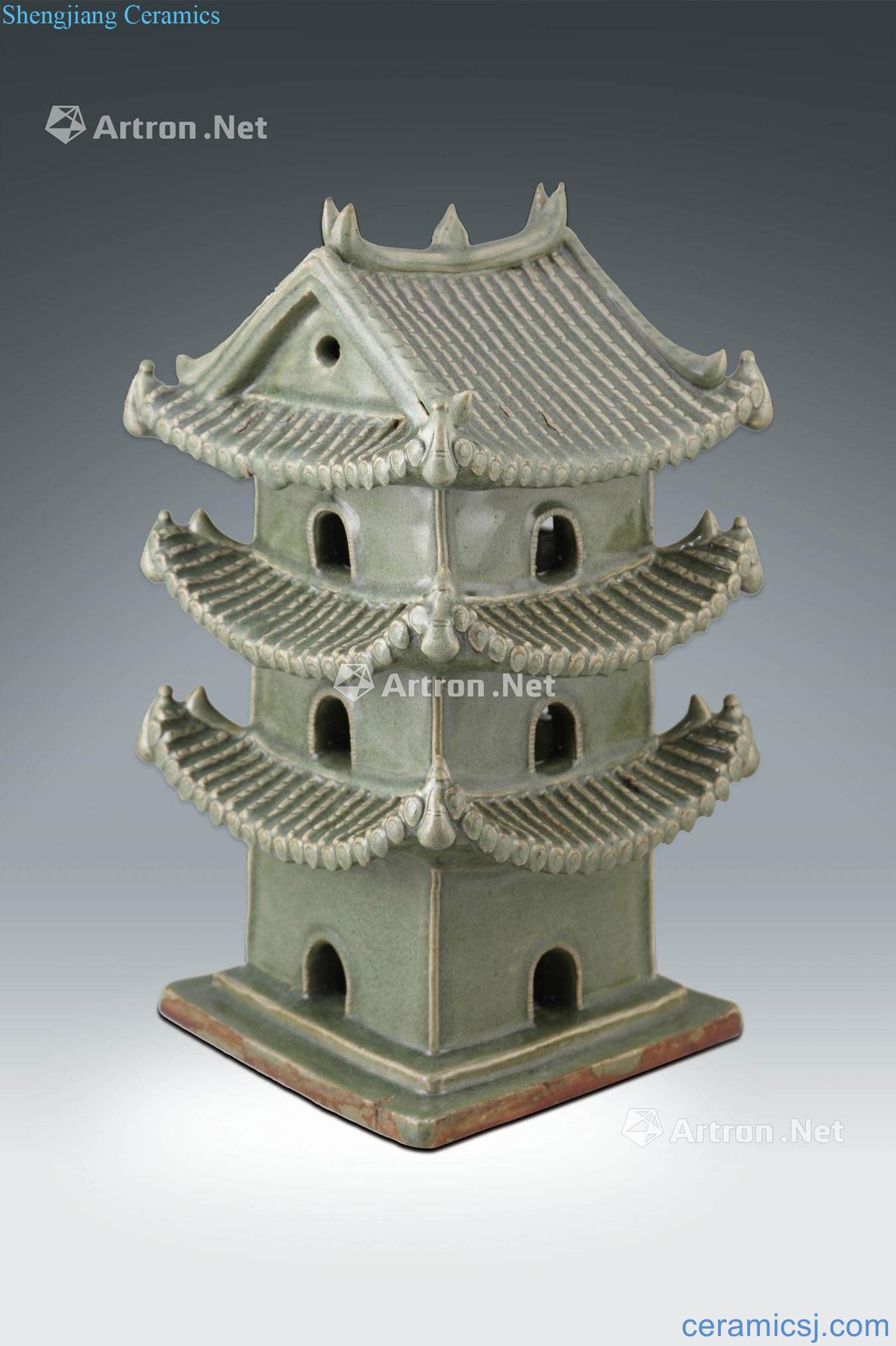 Ming Longquan square pavilion furnishing articles