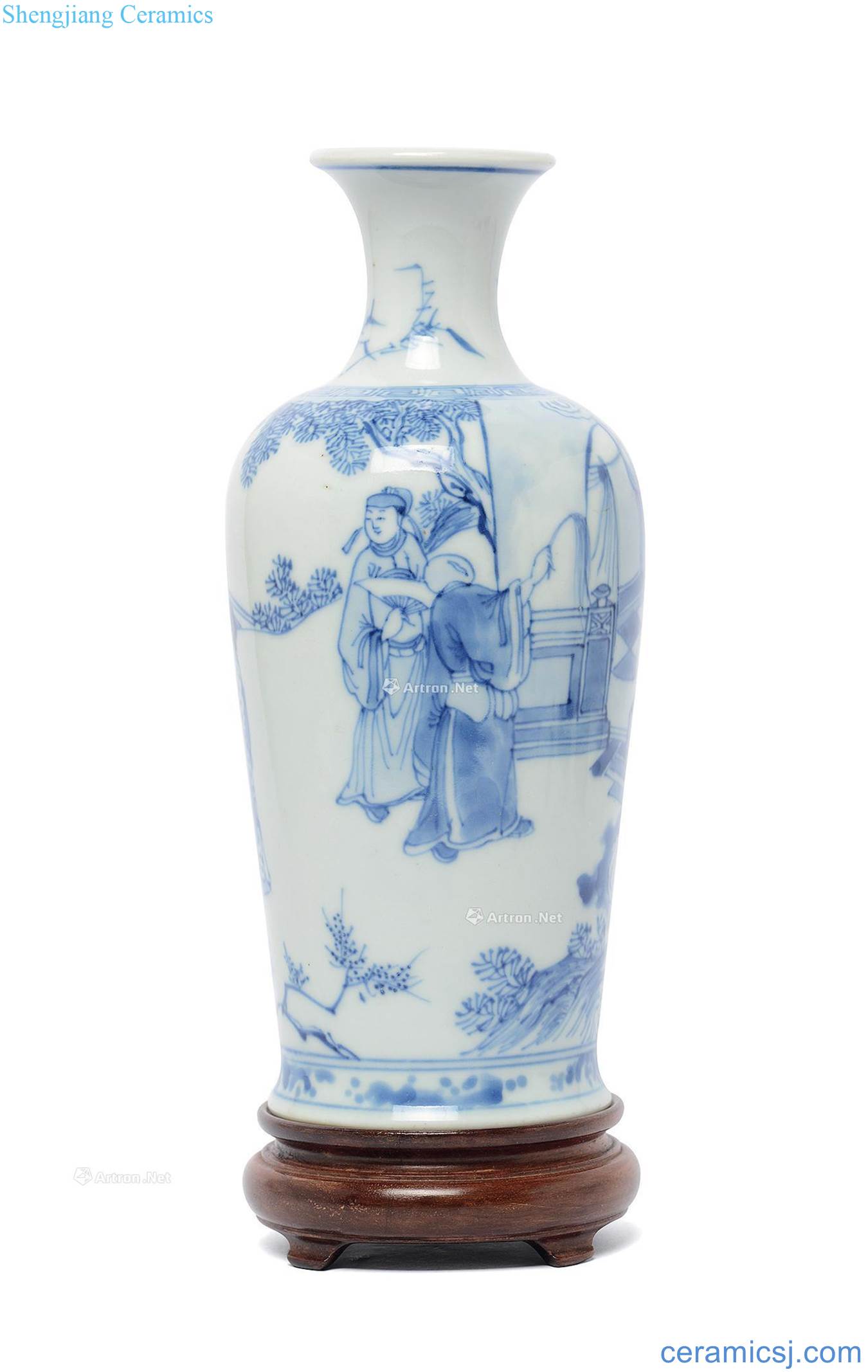 The qing emperor kangxi porcelain bottle story characters
