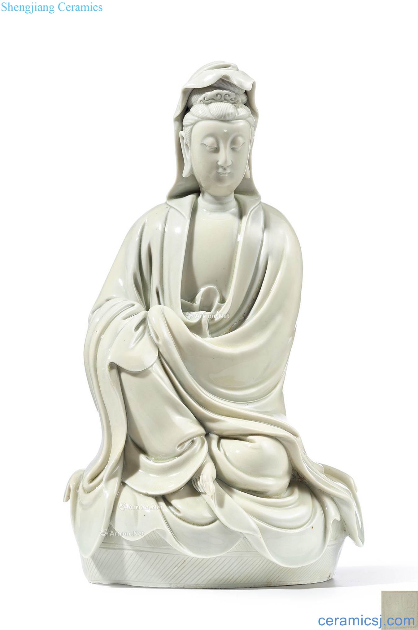 The late Ming dynasty dehua white porcelain avalokitesvara cave