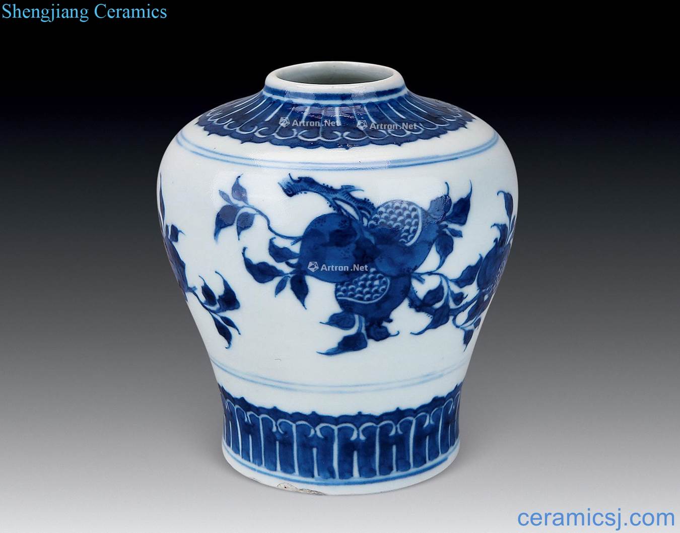 Qing qianlong Three photos day word canister