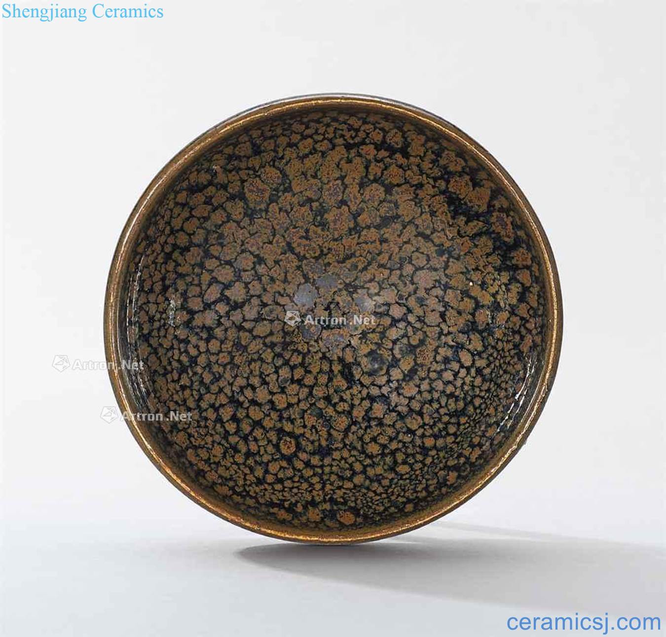 Northern song dynasty/gold The black glaze blotches small 盌