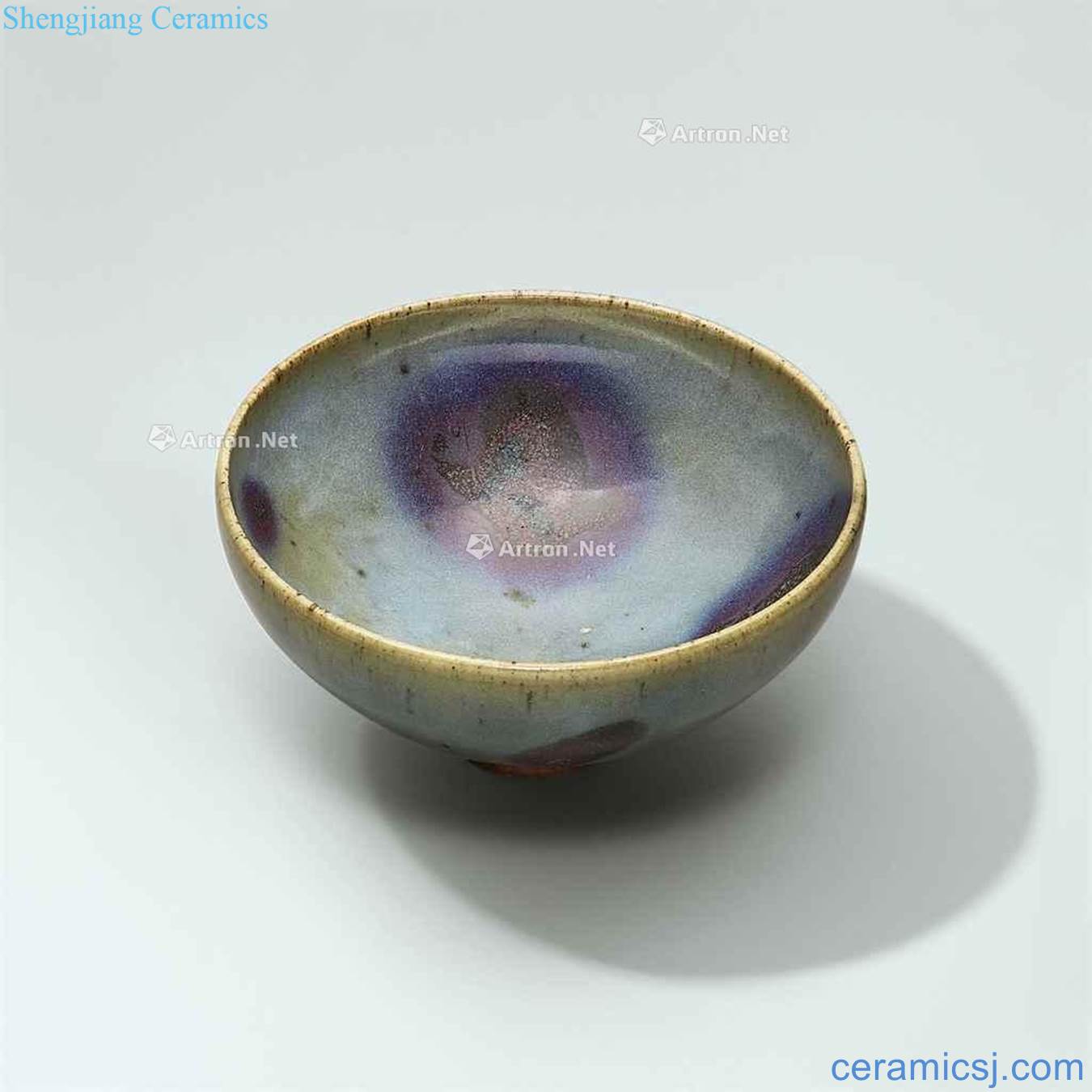 yuan Blue glaze purple large 盌 masterpieces