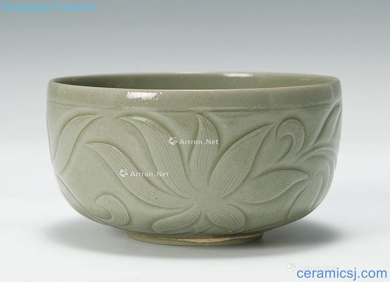 In the northern song dynasty kiln carved flowers around branches grain ocean's bowl