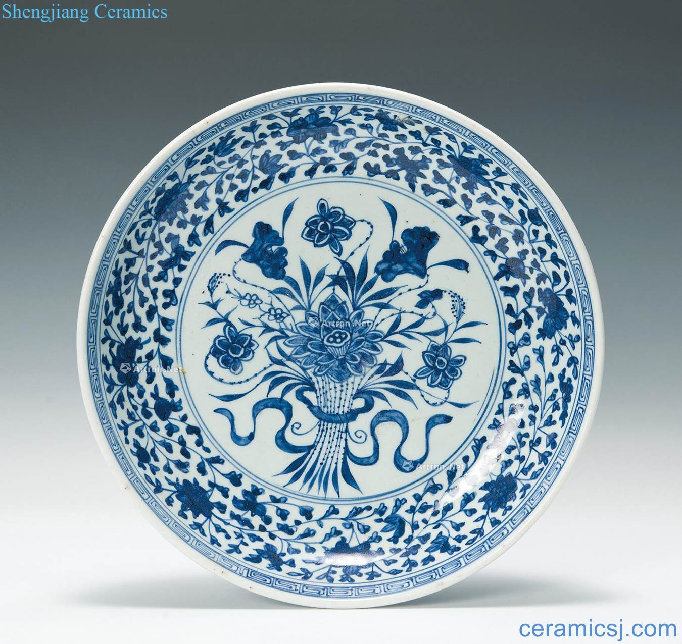Emperor qianlong Blue on a tray