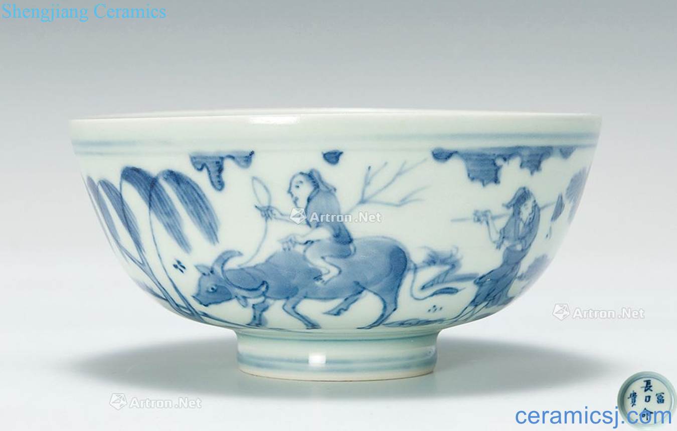 Late Ming dynasty Character bowl of wealth and longevity