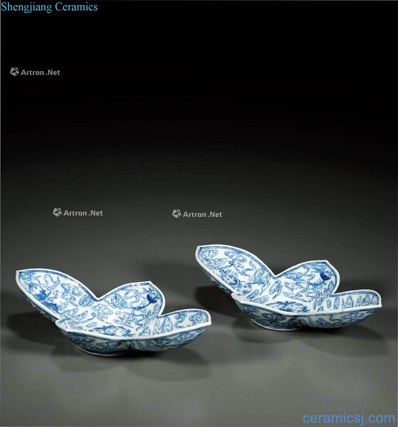qing Blue and white sweet grain saucer (a)