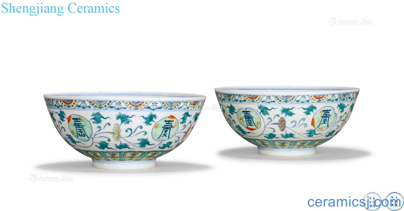 The qing emperor kangxi bucket color life of word lines bowl (a)