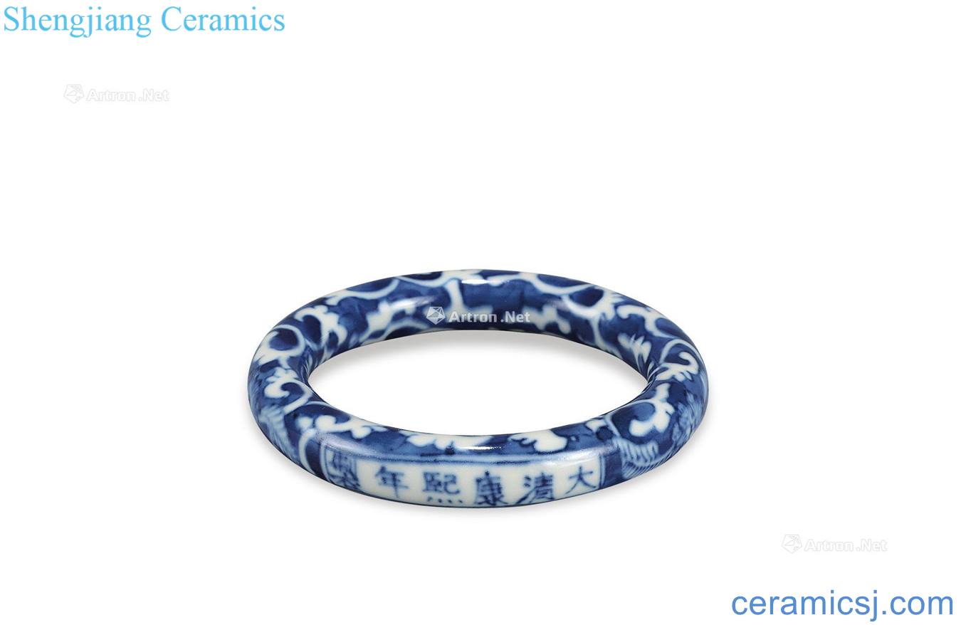 qing Blue and white branch grain bracelets