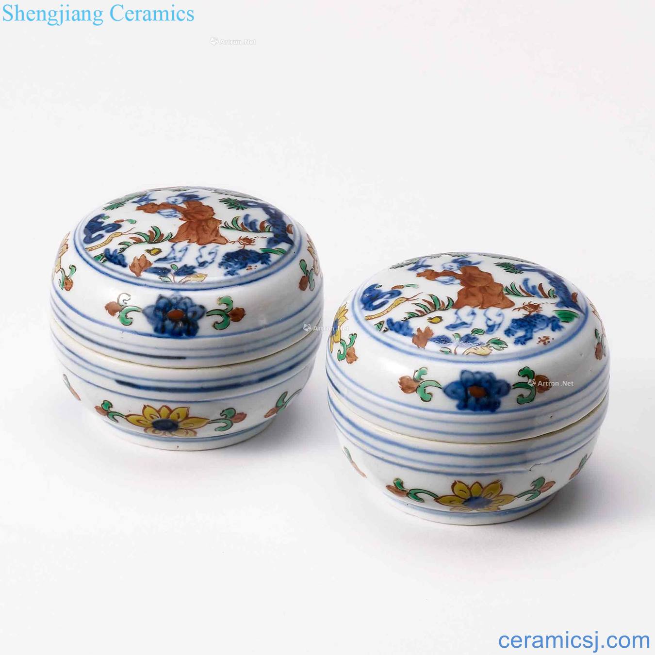 Ming wanli Colorful cover box (a)