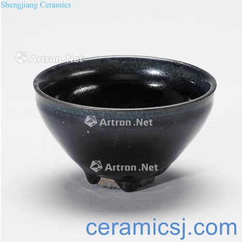 The song dynasty To build kilns black glaze teacup