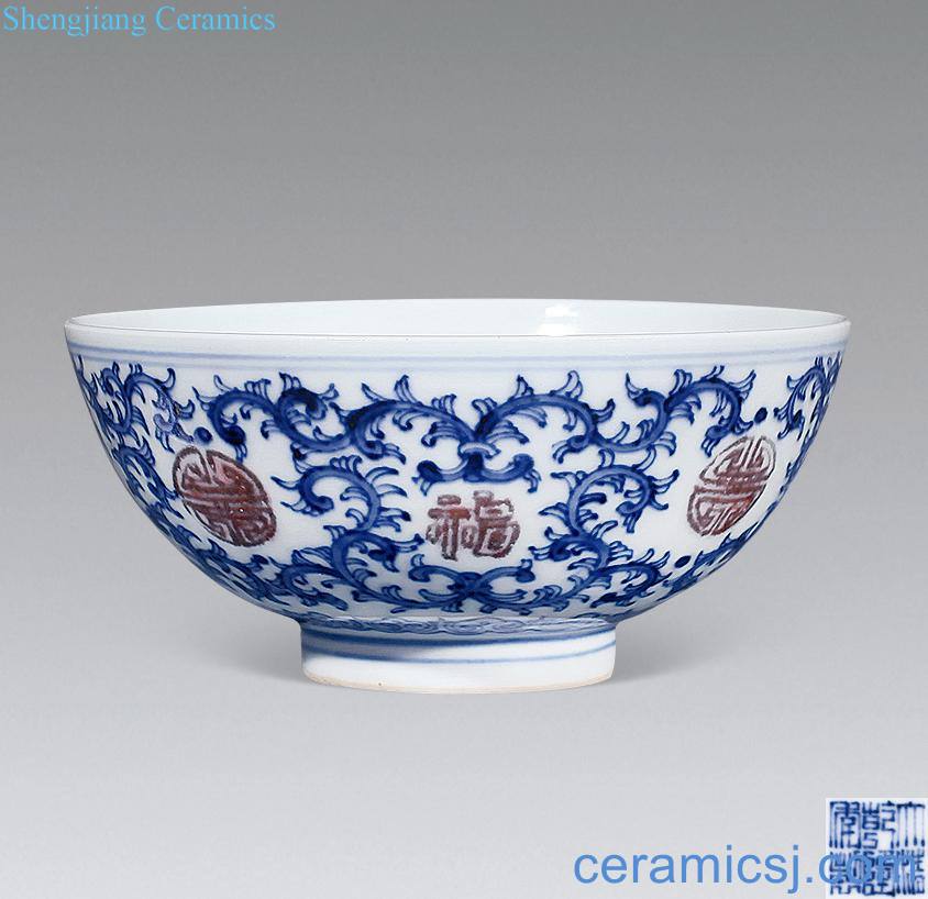 Qing dynasty blue-and-white youligong everyone bowl