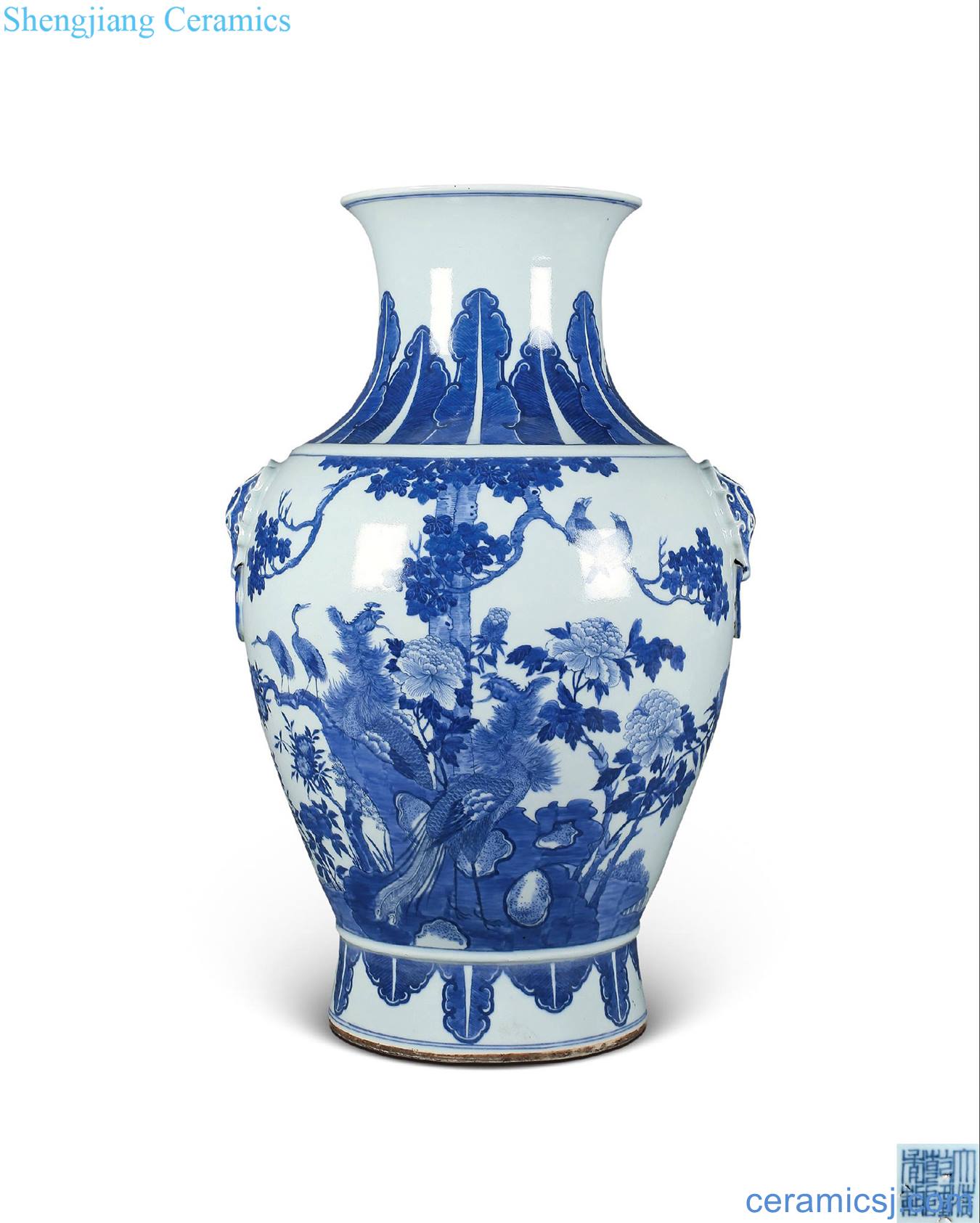 Qing daoguang Blue and white acquisition of figure and auxiliary first