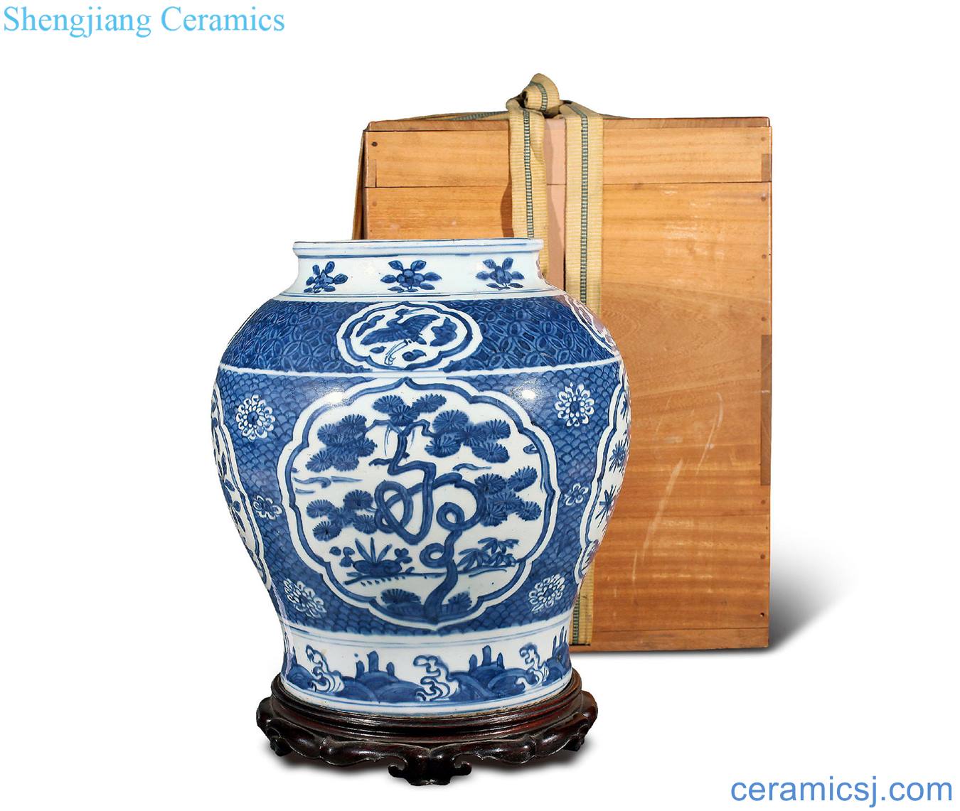 Ming jiajing medallion live corning canister