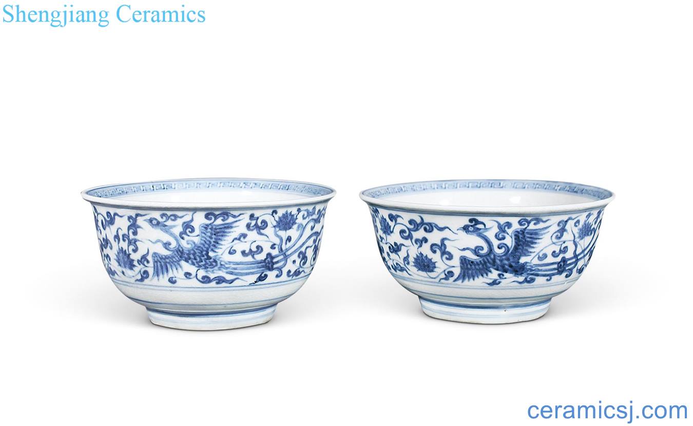 Ming Blue and white grain bowl (a)